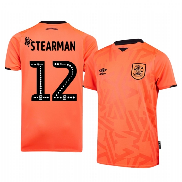 Huddersfield Town Richard Stearman 19-20 Third Men's Orange Short Sleeve Jersey