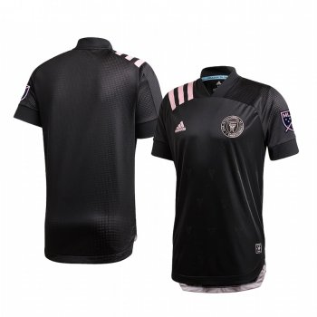 Inter Miami Black 2020 Inaugural Away Men's Authentic Short Sleeve Jersey