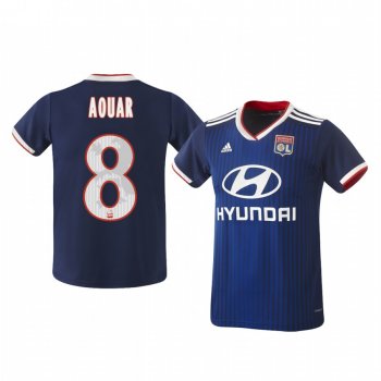 Olympique Lyonnais Houssem Aouar Men's Away Jersey 19-20