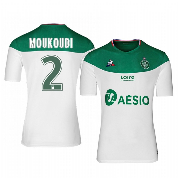 AS Saint-Etienne Harold Moukoudi Men's Away Jersey 19-20