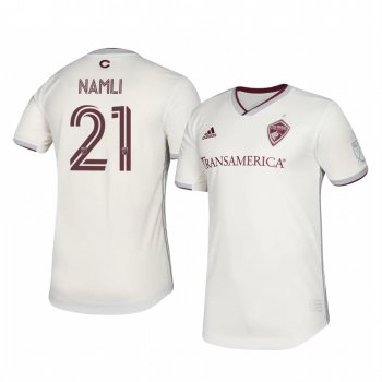 Younes Namli Colorado Rapids 2020 Away Authentic Short Sleeve White Jersey