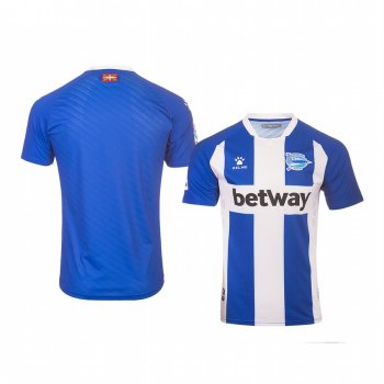 Youth Deportivo Alaves Blue White Home Short Sleeve Jersey 19-20