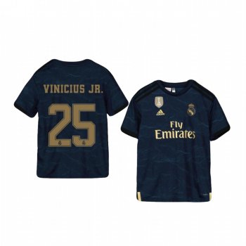 Youth Vinicius Junior Real Madrid 19-20 Away Navy Official Short Sleeve Jersey