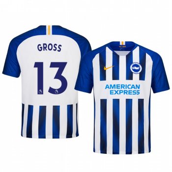 Men's Pascal Gross Brighton and Hove Albion Home Short Sleeve Jersey 19-20