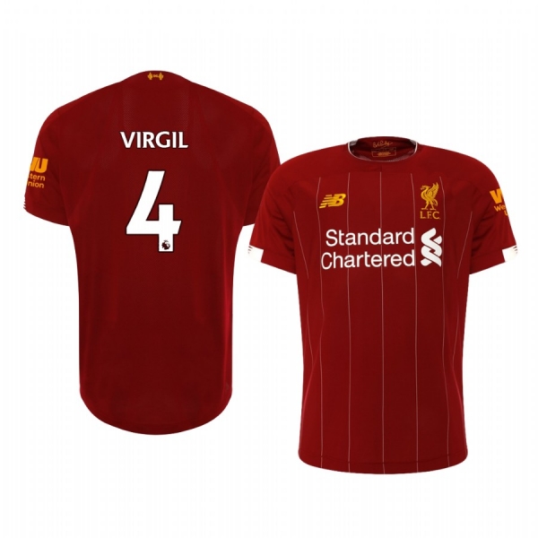 Virgil van Dijk Liverpool Men's Home Jersey 19-20