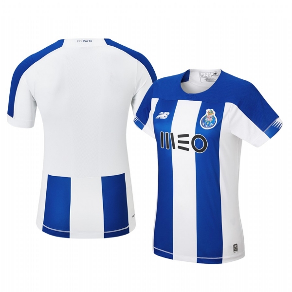 Women's Porto 19-20 Home Blue White Official Short Sleeve Jersey