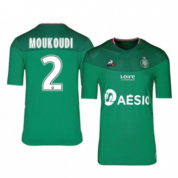 Men's AS Saint-Etienne Harold Moukoudi Home Jersey 19-20