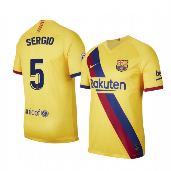 Barcelona Sergio Busquets Away Short Sleeve Jersey 19-20