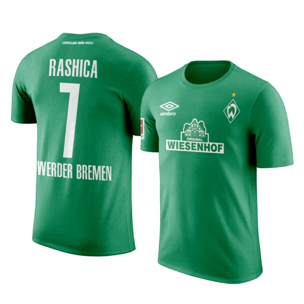 Men's Milot Rashica Werder Bremen Home Team Logo Short Sleeve T-Shirt