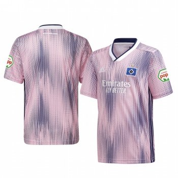 Hamburger SV 19-20 Away Men's Pink Short Sleeve Jersey