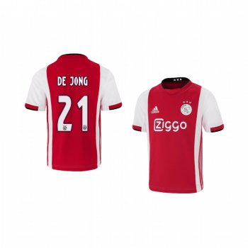 Youth Frenkie de Jong Ajax 19-20 Home Jersey