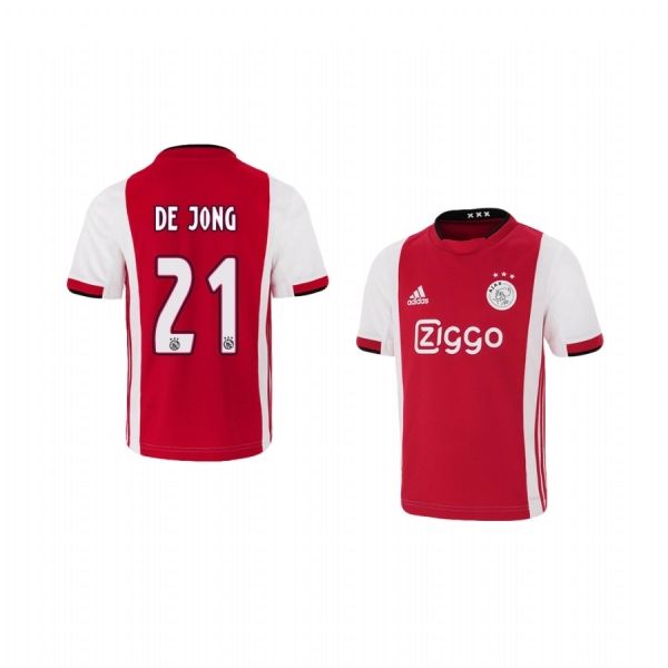 Youth Frenkie de Jong Ajax 19-20 Home Jersey