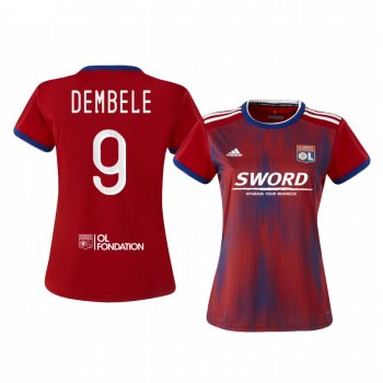 Women's Olympique Lyonnais Moussa Dembélé Jersey Alternate Third 19-20