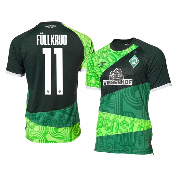 Niclas Füllkrug Werder Bremen Green 120-Years Anniversary Men's Short Sleeve Jersey