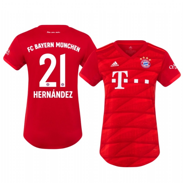 Women's Defender Bayern Munich Lucas Hernández Home Jersey 19-20