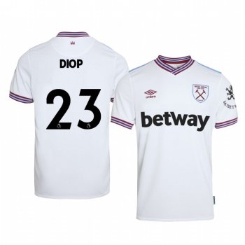 Issa Diop West Ham United Away Men's Short Sleeve Jersey 19-20