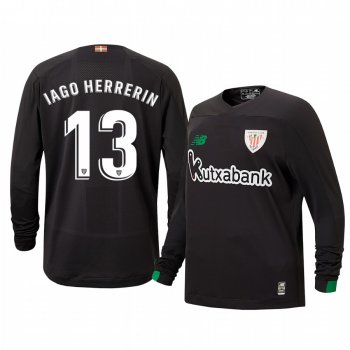 Youth Iago Herrerin Athletic Bilbao 19-20 Black Goalkeeper Replica Jersey