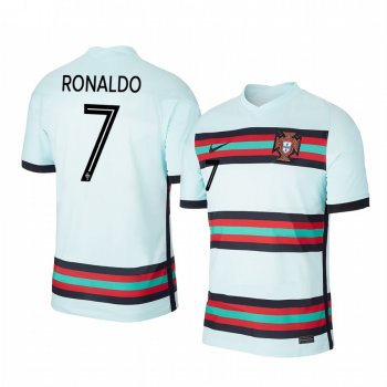 Cristiano Ronaldo Portugal 2020 White Away Men's Short Sleeve Jersey