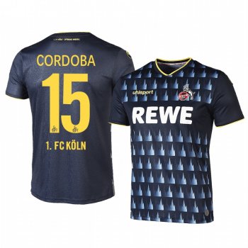 1. FC Koln Jhon Cordoba 19-20 Third Men's Black Short Sleeve Jersey