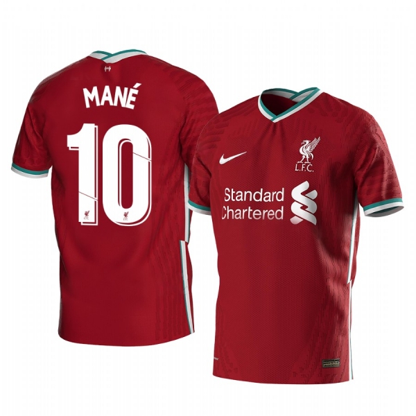 Sadio Mané Liverpool 2020-21 Red Home Men's Short Sleeve Jersey