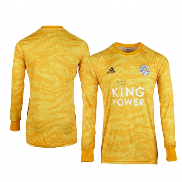 19-20 Leicester City Gold Goalkeeper Long Sleeve Jersey Men's