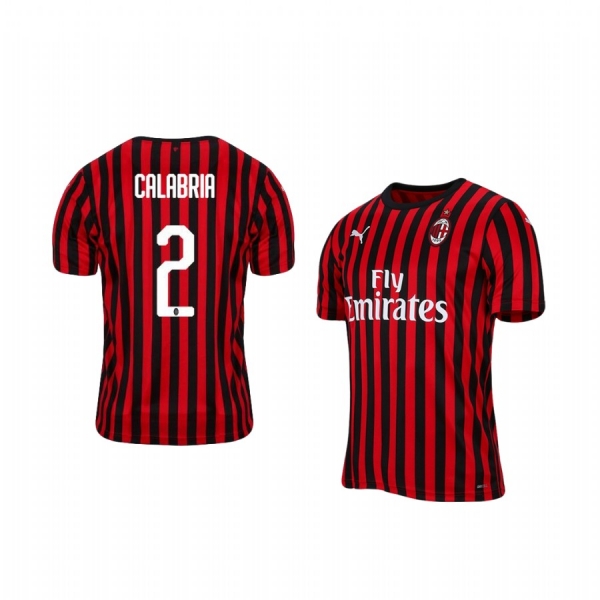 AC Milan Davide Calabria 19-20 Home Men's Short Sleeve Jersey