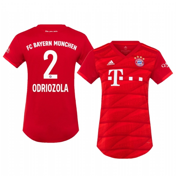 Women's Alvaro Odriozola Bayern Munich 19-20 Red Home Replica Jersey