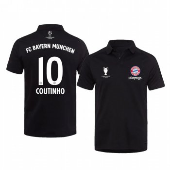 Bayern Munich Black 2020 UEFA Champions of Europe Polo