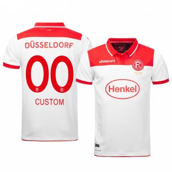 Custom Fortuna Düsseldorf 19-20 White Home Men's Short Sleeve Jersey