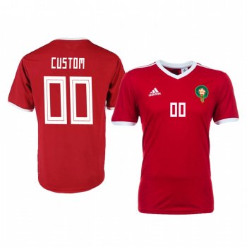 2018 World Cup Morocco Custom Men's Home Official Jersey