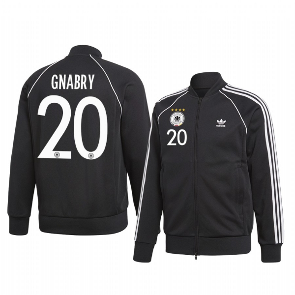 Serge Gnabry Germany Black Team Pride Logo Full-Zip Long Sleeve Jacket