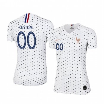 2019 World Cup France Custom Women's Away FIFA Jersey