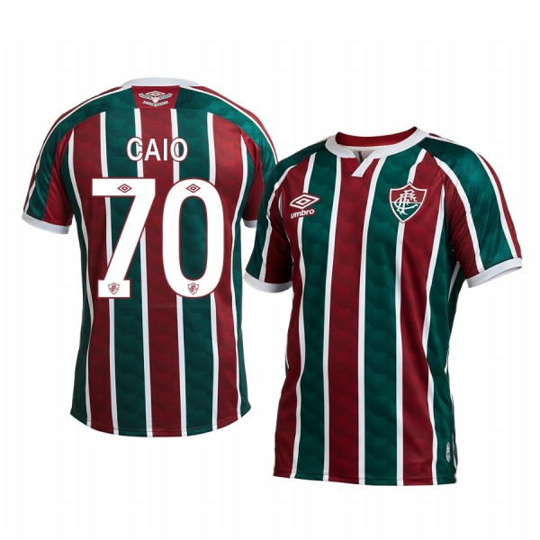 Fluminense Caio Paulista 2020 Home Men's Red Green Short Sleeve Jersey