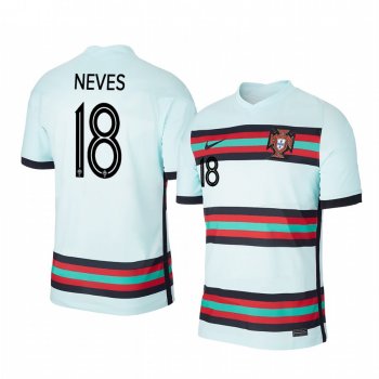 Ruben Neves Portugal 2020 White Away Men's Short Sleeve Jersey