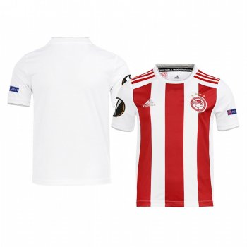 Youth Olympiacos Piraeus UEFA Europa League Home White Short Sleeve Jersey