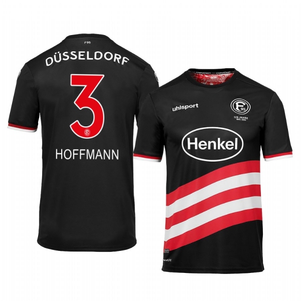 Fortuna Düsseldorf Andre Hoffmann 19-20 Third Men's Black Short Sleeve Jersey