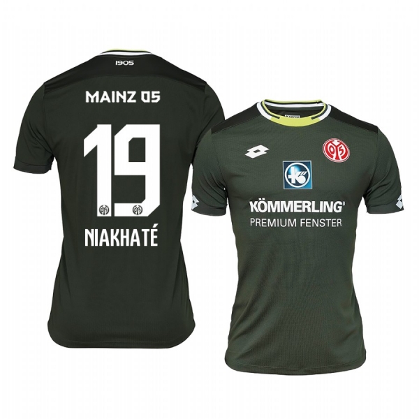 Mainz 05 Moussa Niakhate 19-20 Third Men's Green Short Sleeve Jersey