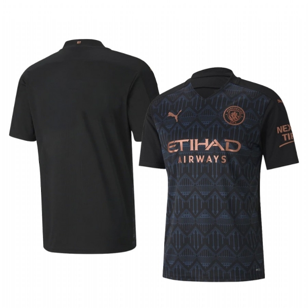 Manchester City Men's Black Away Replica Jersey 2020-21