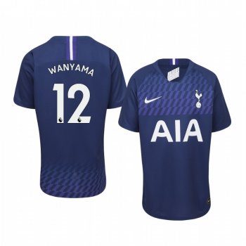 Youth Victor Wanyama Tottenham Hotspur 19-20 Away Navy Short Sleeve Jersey