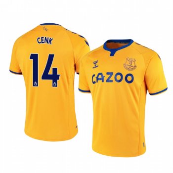 Cenk Tosun Everton 2020-21 Away Men's Yellow Short Sleeve Jersey