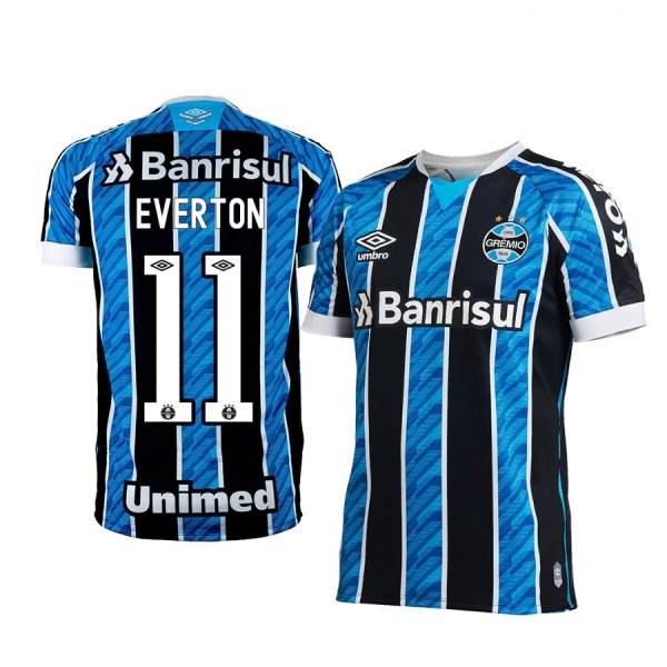 Gremio Everton 2020-21 Home Men's Blue Short Sleeve Jersey