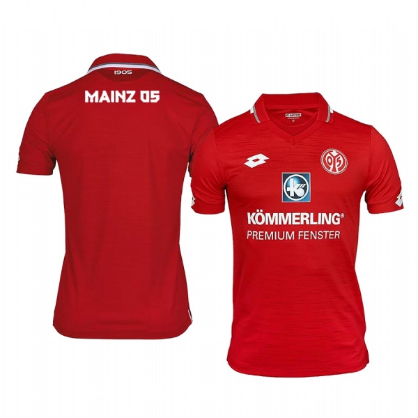 Mainz 05 19-20 Home Men's Red Short Sleeve Jersey