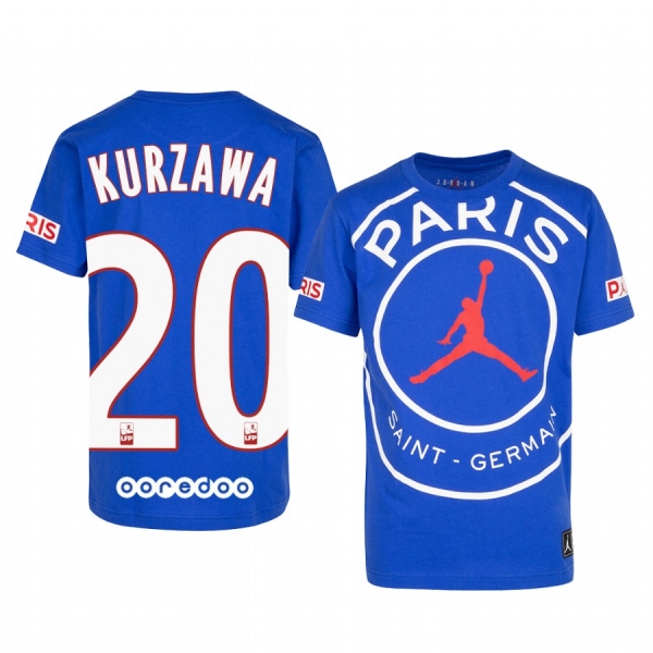 Paris Saint-Germain Layvin Kurzawa Men's Royal Game T-Shirt 2020-21