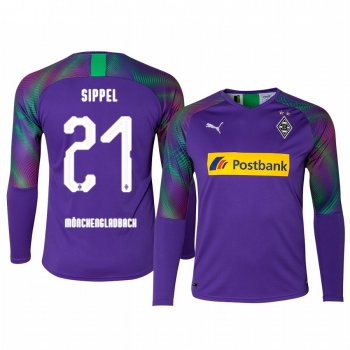 Borussia Monchengladbach Tobias Sippel Men's 19-20 Goalkeeper Authentic Long Sleeve Jersey