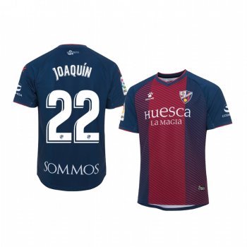 Joaquin Munoz SD Huesca Home Navy Red Short Sleeve Jersey