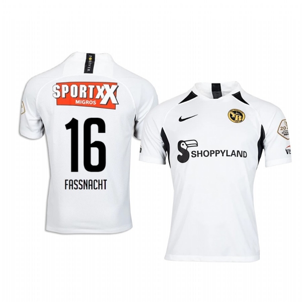 Christian Fassnacht BSC Young Boys Away White Short Sleeve Jersey