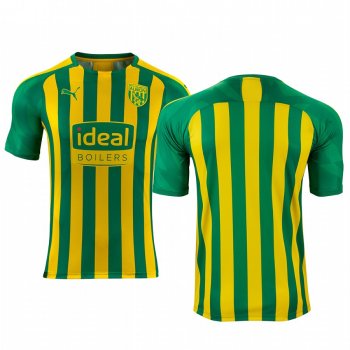 West Bromwich Albion Men's Yellow Green Away Short Sleeve Jersey 19-20