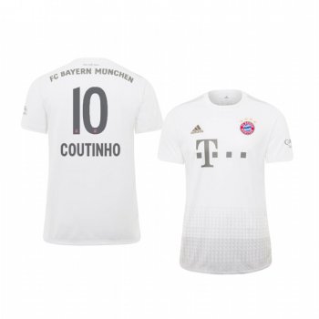 Youth Bayern Munich Philippe Coutinho White Away Jersey 19-20