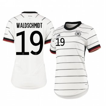 Women's Germany Luca Waldschmidt White Home Short Sleeve Jersey 2020-21