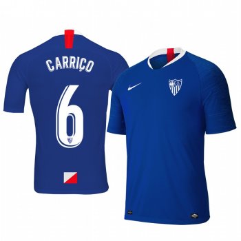 Youth Daniel Carrico Sevilla 19-20 Third Blue Short Sleeve Jersey